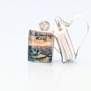 Lord Of The Rings Mini Book Earrings